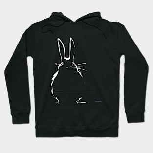 white Rabbit design Hoodie